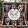 Skull Quilt Blanket Ver 21  Quilt